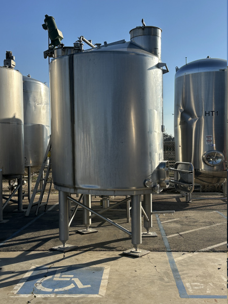 Mixing tank stainless steel 1500 gallon tank